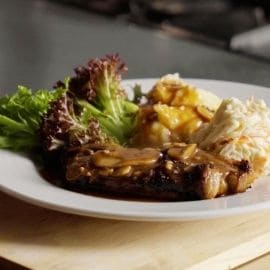 Beef Steak with Mushroom Sauce Beef Steak with Mushroom Sauce